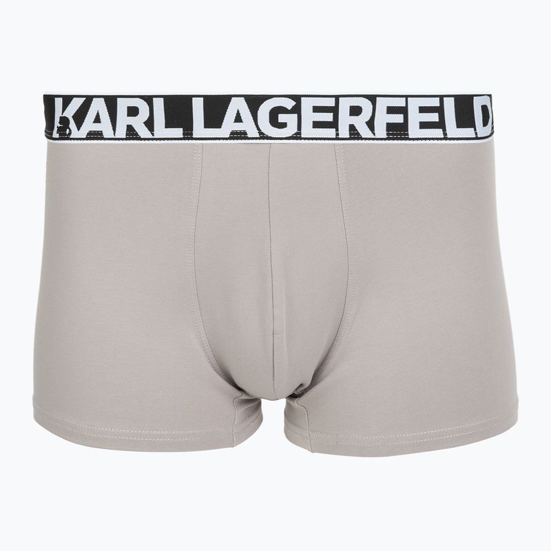 Men's boxers KARL LAGERFELD Bold Elastic Trunk 3 pairs windsor/black/ash 2