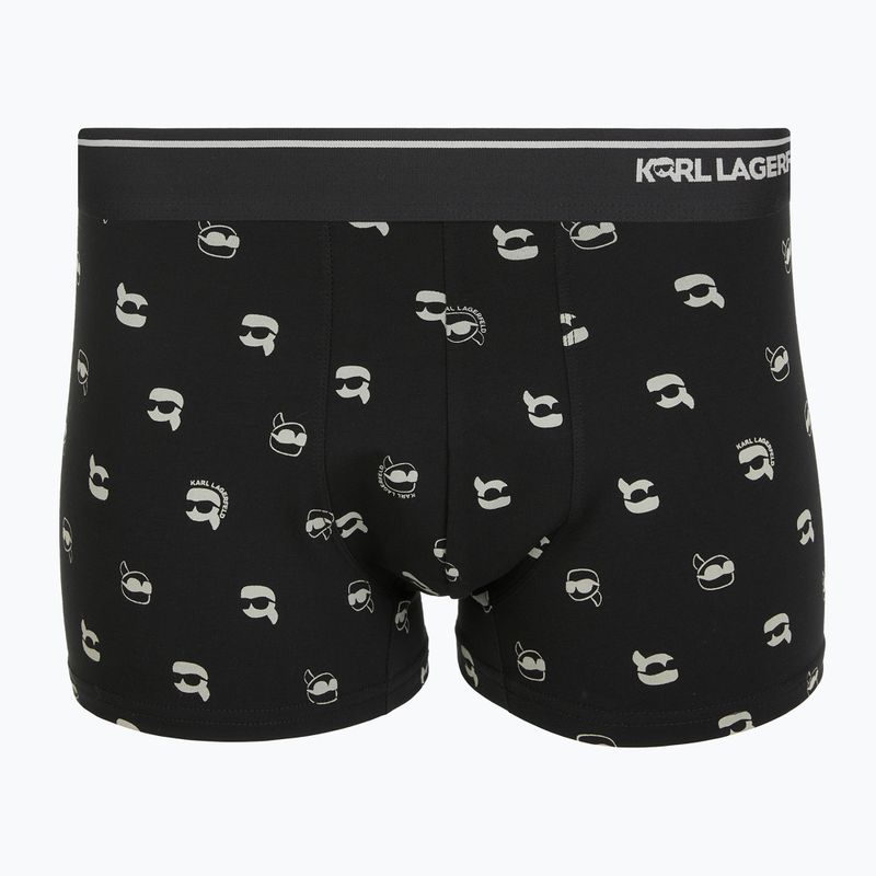 Men's trunks + socks set KARL LAGERFELD Ikon Trunk aop karl dot black 2