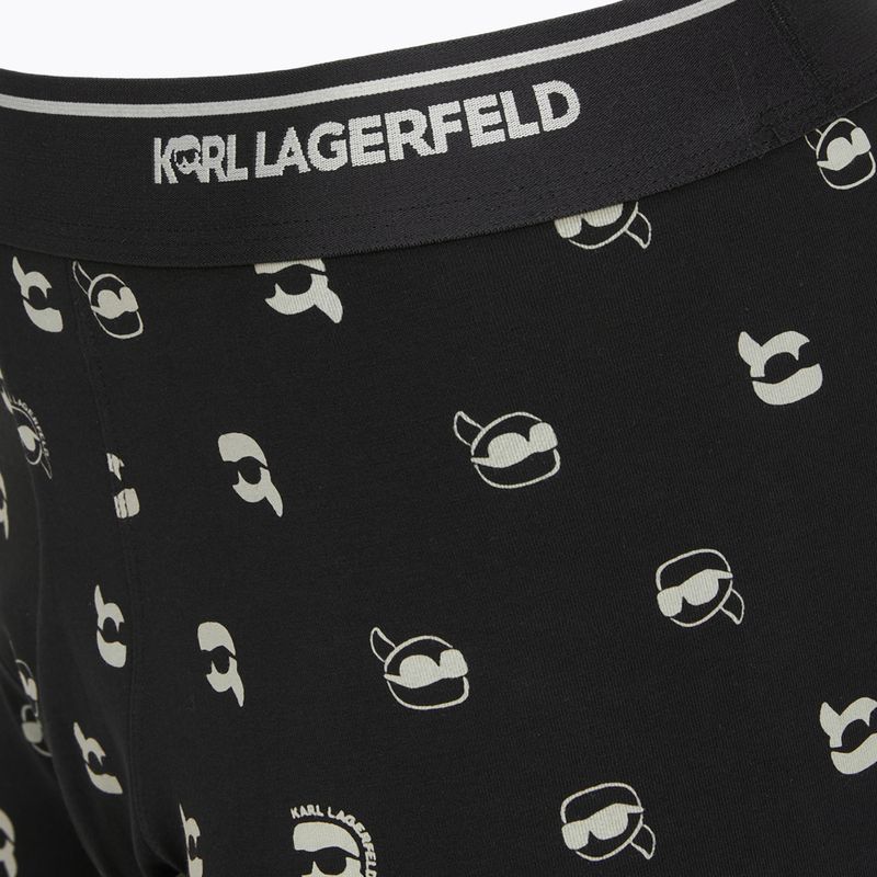 Men's trunks + socks set KARL LAGERFELD Ikon Trunk aop karl dot black 4
