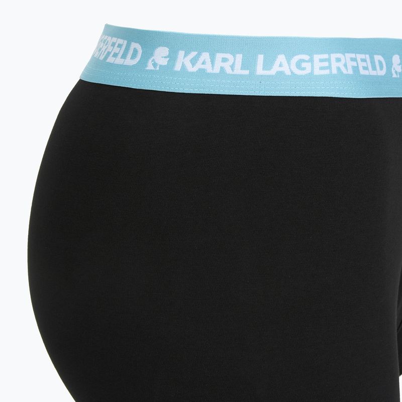 Men's boxers KARL LAGERFELD Logo Trunk Colorband 3 pairs dark sea/indigo/blue 6