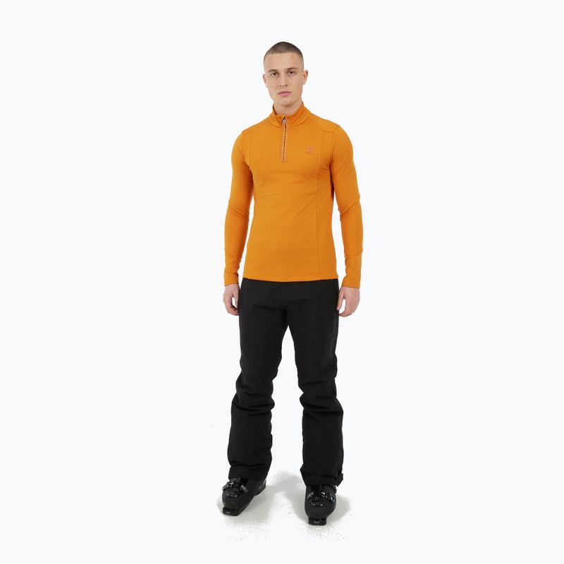 Men's sweatshirt Protest Rewill 1/4 Zip Active caramel yellow 2