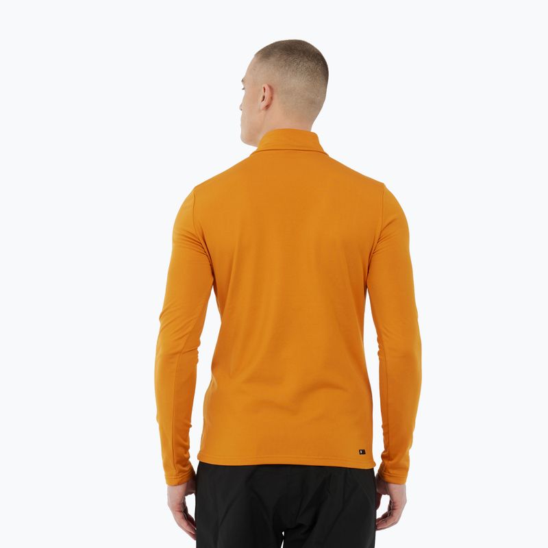 Men's sweatshirt Protest Rewill 1/4 Zip Active caramel yellow 3