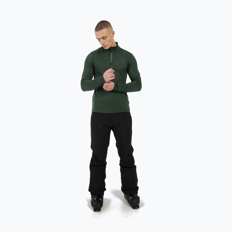 Men's sweatshirt Protest Rewill 1/4 Zip Active kale green 2