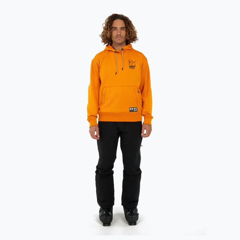 Men's snowboard sweatshirt Protest PRTIvo Outdoor Hoodie caramel yellow 2