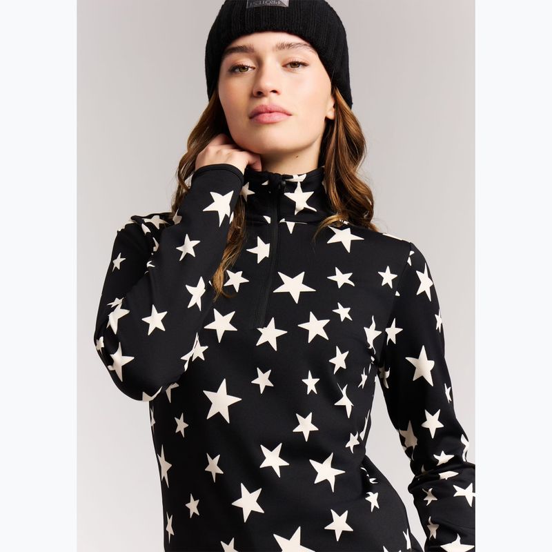Women's fleece sweatshirt Protest PRTSwana 1/4 Zip Active true black 4