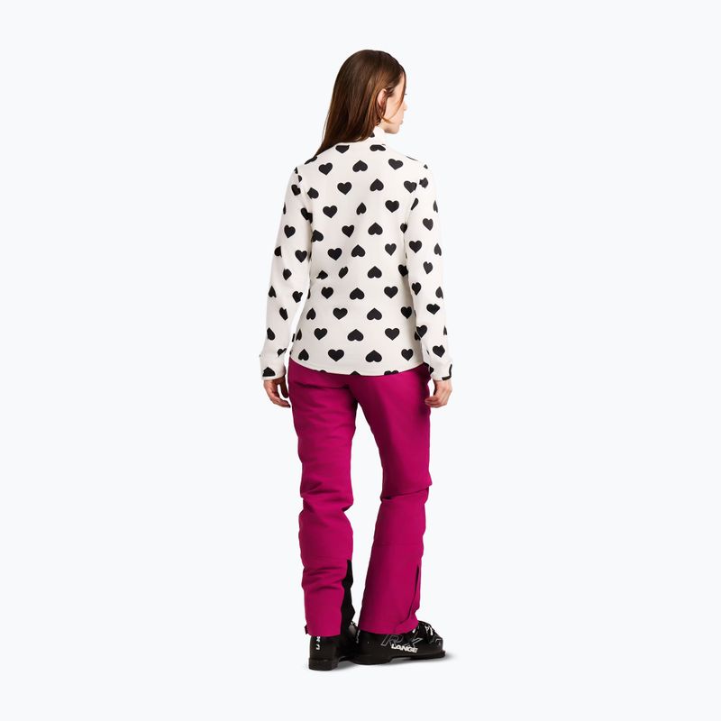 Women's fleece sweatshirt Protest PRTSwana 1/4 Zip Active seashelloffwhite 3