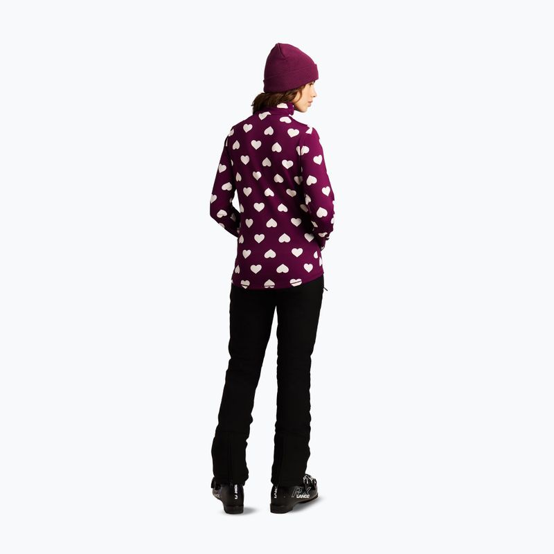 Women's fleece sweatshirt Protest PRTSwana 1/4 Zip Active current purple 3