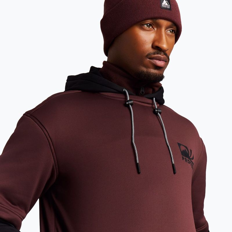 Men's snowboard sweatshirt Protest PRTWodson Riding pecanred 5