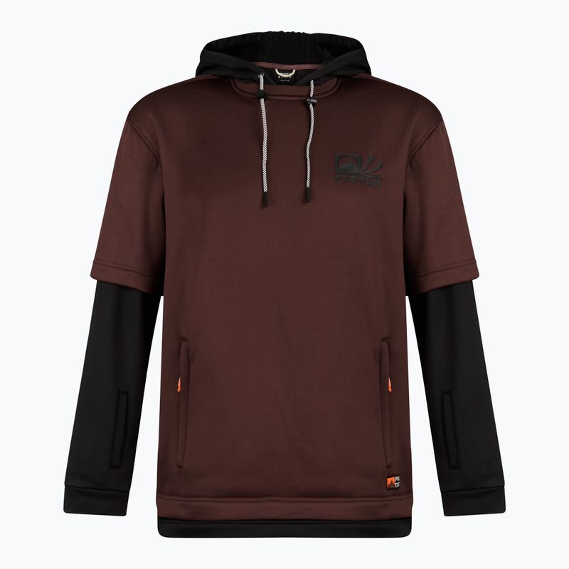 Men's snowboard sweatshirt Protest PRTWodson Riding pecanred 6