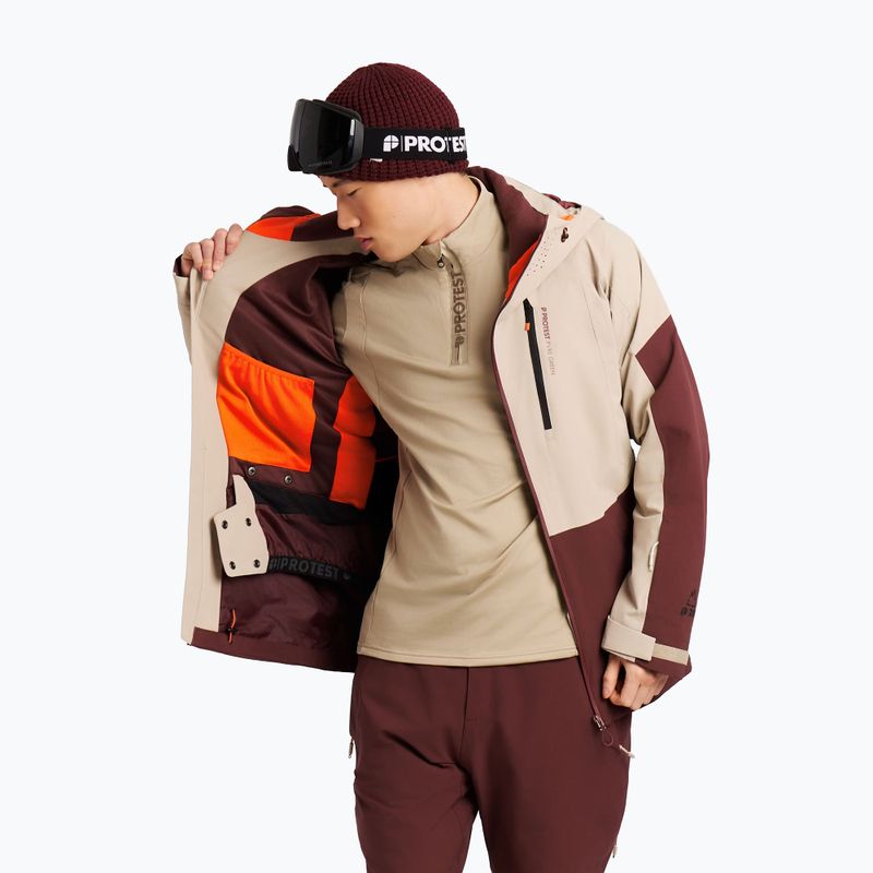 Men's snowboard jacket Protest PRTConnor pecanred 6