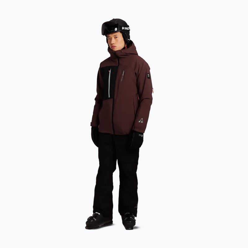 Men's snowboard jacket Protest PRTOffset pecanred 2