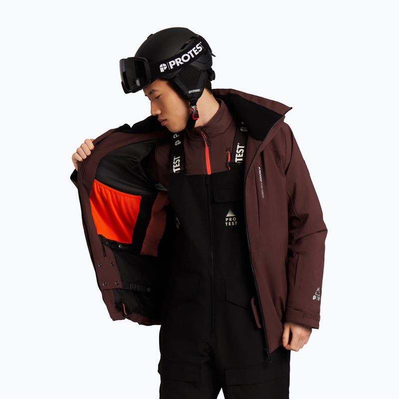 Men's snowboard jacket Protest PRTOffset pecanred 6