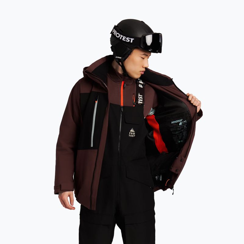 Men's snowboard jacket Protest PRTOffset pecanred 7