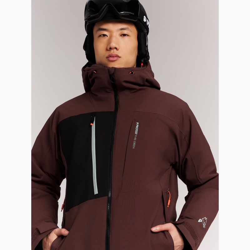 Men's snowboard jacket Protest PRTOffset pecanred 8