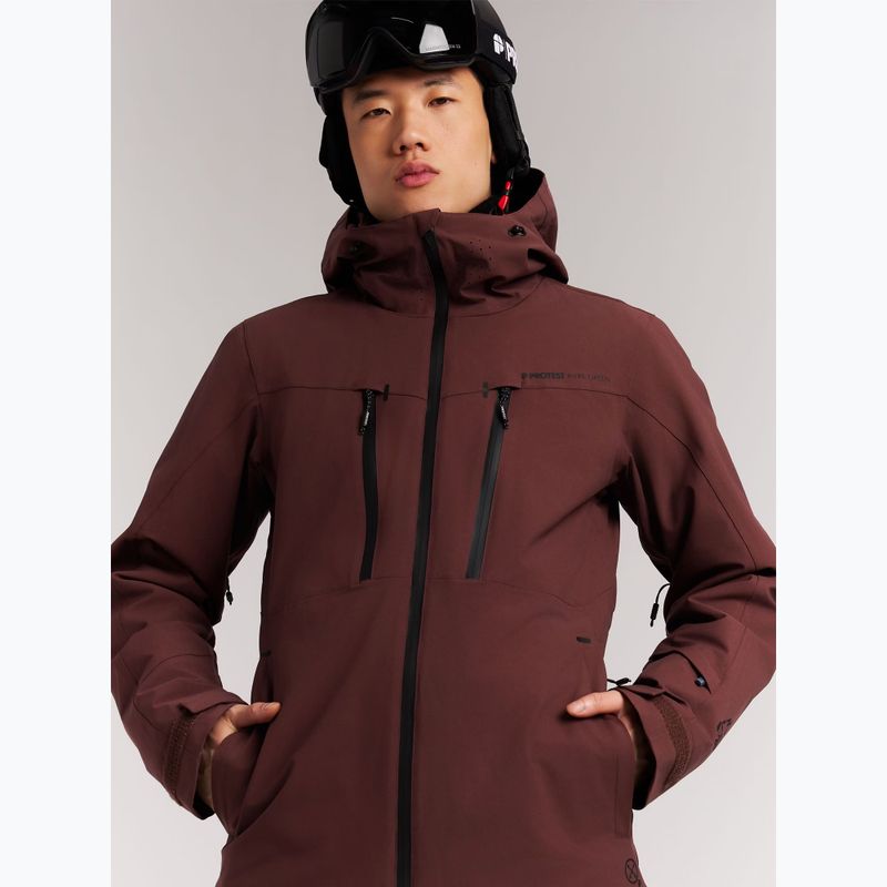 Men's snowboard jacket Protest Prttimothy pecanred 6