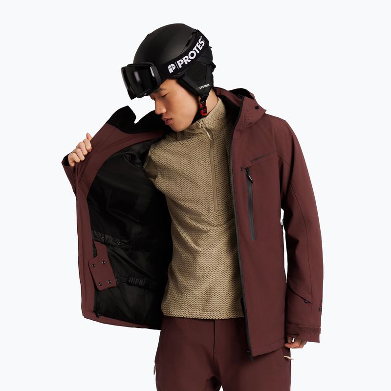 Men's snowboard jacket Protest Prttimothy pecanred 8