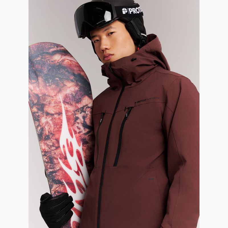 Men's snowboard jacket Protest Prttimothy pecanred 9
