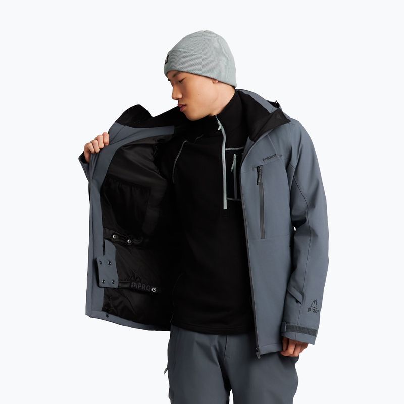 Men's snowboard jacket Protest Prttimothy basaltgrey 7