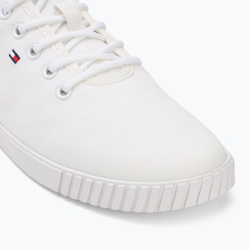 Tommy Hilfiger women's trainers Canvas Lace Up white 7