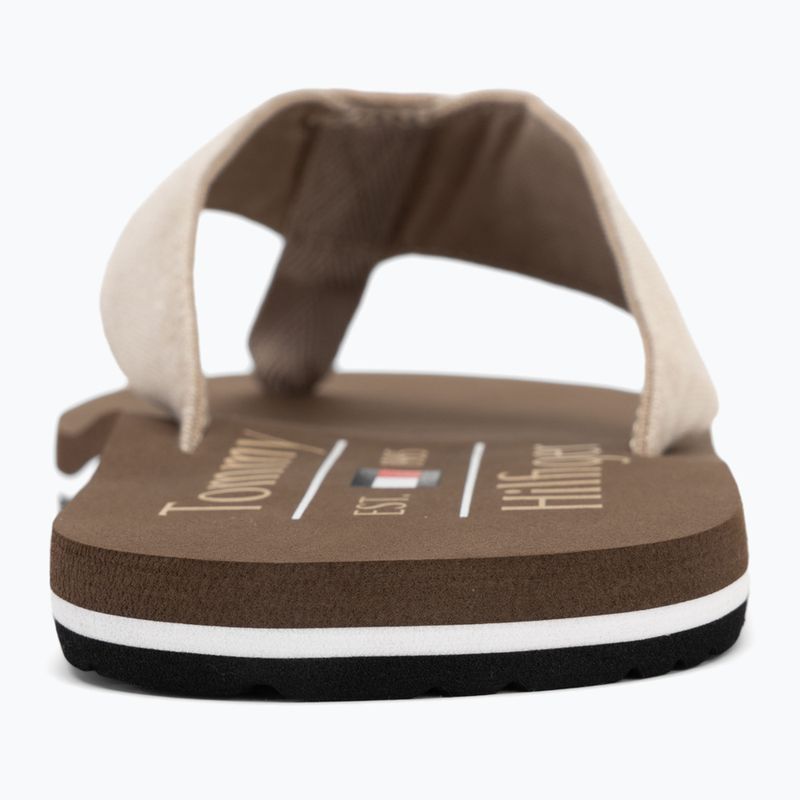 Men's Tommy Hilfiger Chambray Beach Sandal beige flip flops 6