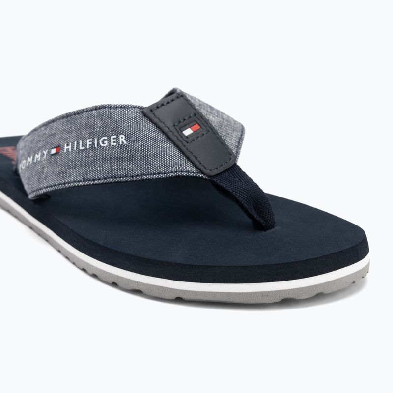 Men's Tommy Hilfiger Chambray Beach Sandal desert sky flip flops 7