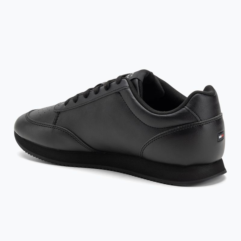 Men's Tommy Hilfiger Lo Runner Pu Mix black shoes 3