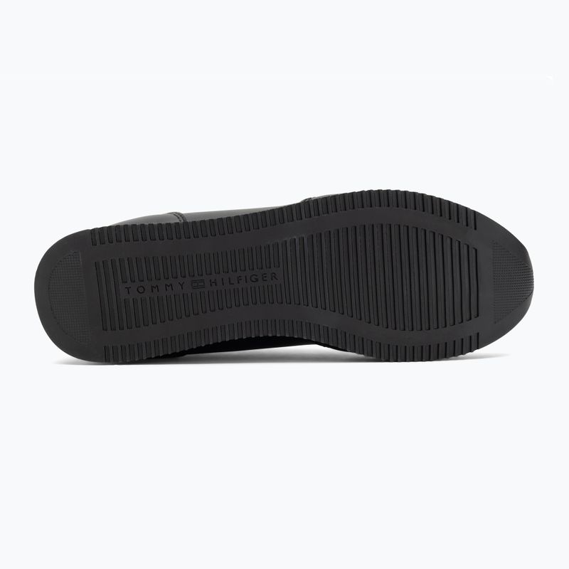 Men's Tommy Hilfiger Lo Runner Pu Mix black shoes 4
