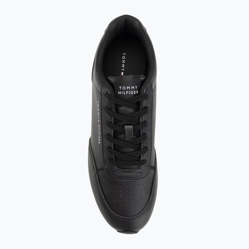 Men's Tommy Hilfiger Lo Runner Pu Mix black shoes 5