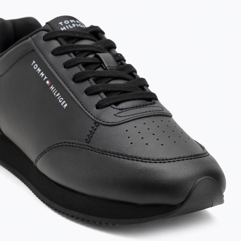 Men's Tommy Hilfiger Lo Runner Pu Mix black shoes 7