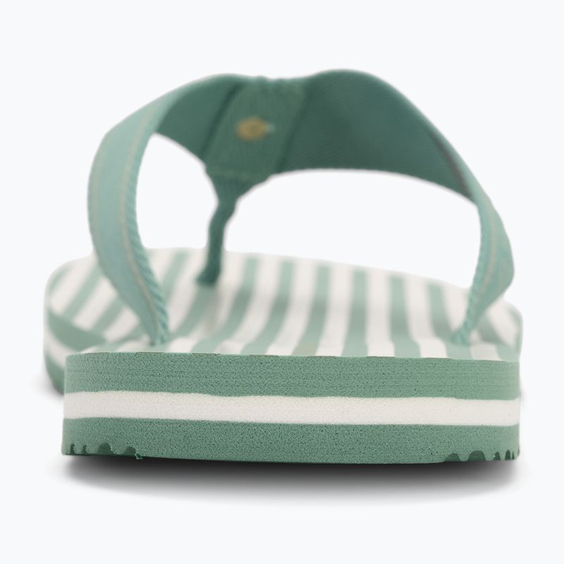 Tommy Hilfiger women's Stripes Beach Sandal flip flops charming green 6