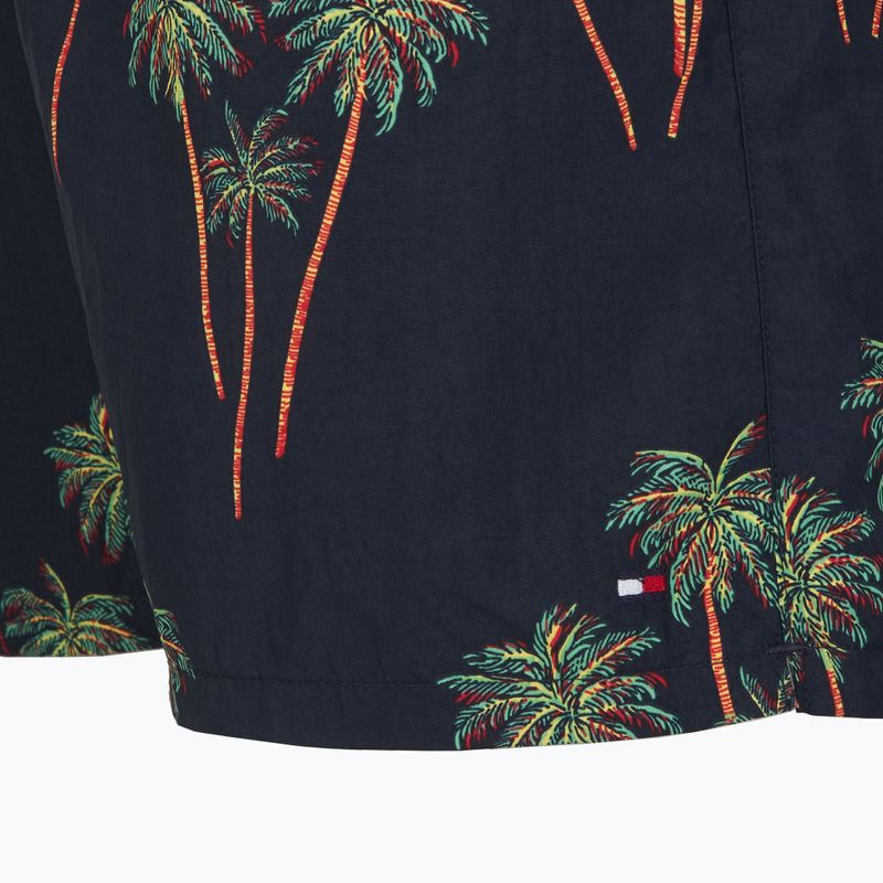 Tommy Hilfiger men's Medium Drawstring Print palm tropical aop desert sky swim shorts 3
