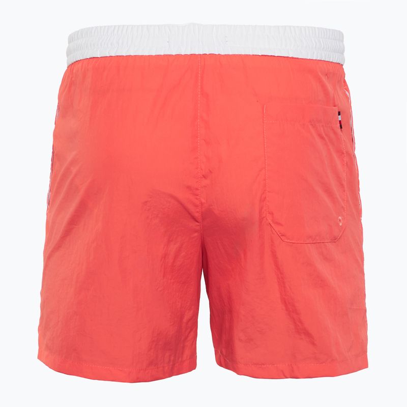 Tommy Hilfiger men's Medium Drawstring pink poppy swim shorts 2