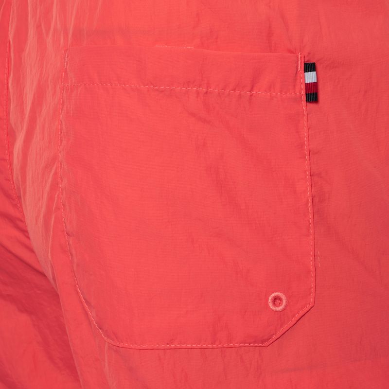 Tommy Hilfiger men's Medium Drawstring pink poppy swim shorts 3