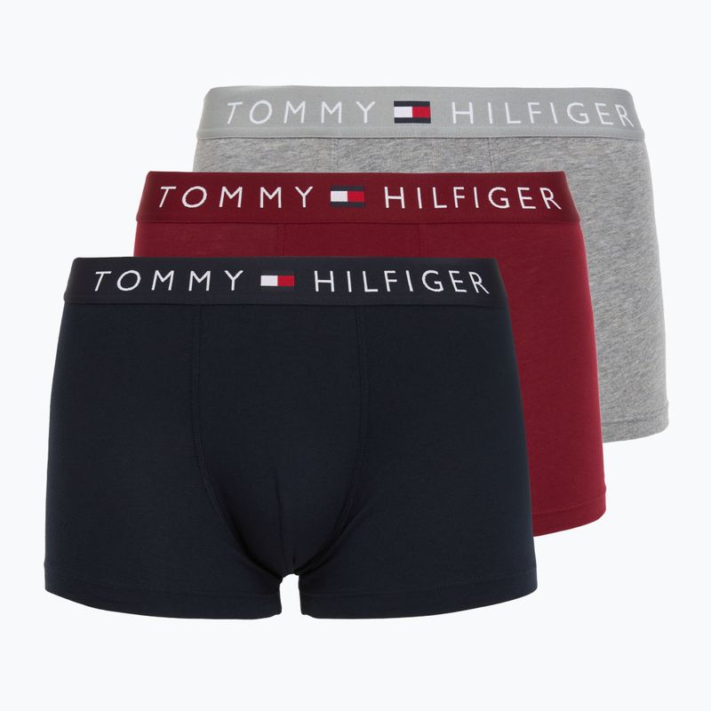 Tommy Hilfiger men's boxer shorts UM0UM03521 3 pairs desert sky/mid grey heather/red