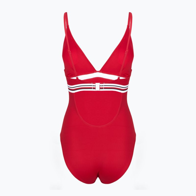 Tommy Hilfiger women's one piece swimsuit Triangle One Piece Rp Ext primary red 2