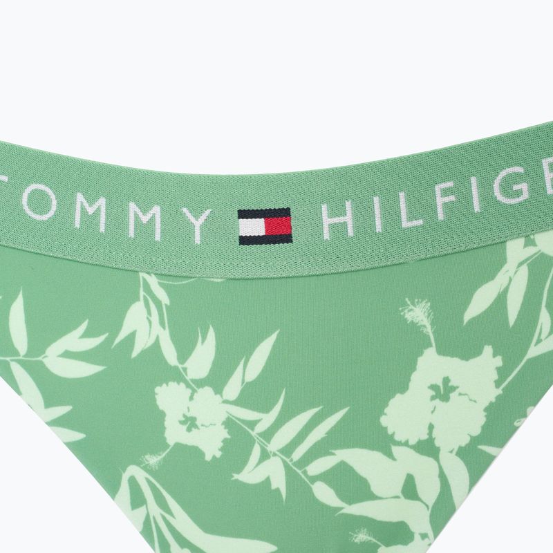 Tommy Hilfiger Cheeky Side Tie Bikini Bottom Print floral tropical aop fort green 3