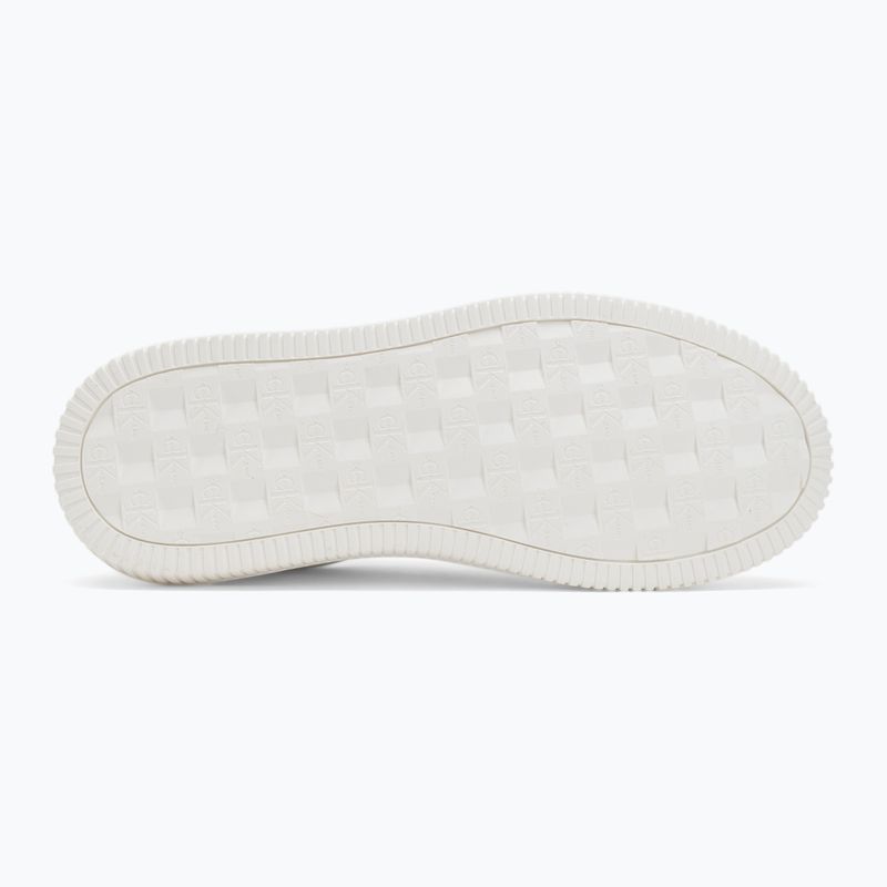 Calvin Klein men's shoes YM0YM00681 Chunky Cupsole Monologo Lth triple bright white/rock ridge 4