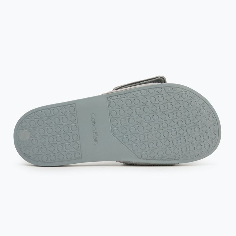 Calvin Klein men's slides HM0HM01437 Adj Pool Slide TPU granite road 4