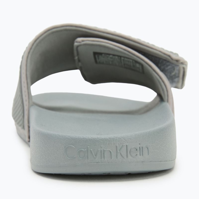 Calvin Klein men's slides HM0HM01437 Adj Pool Slide TPU granite road 6