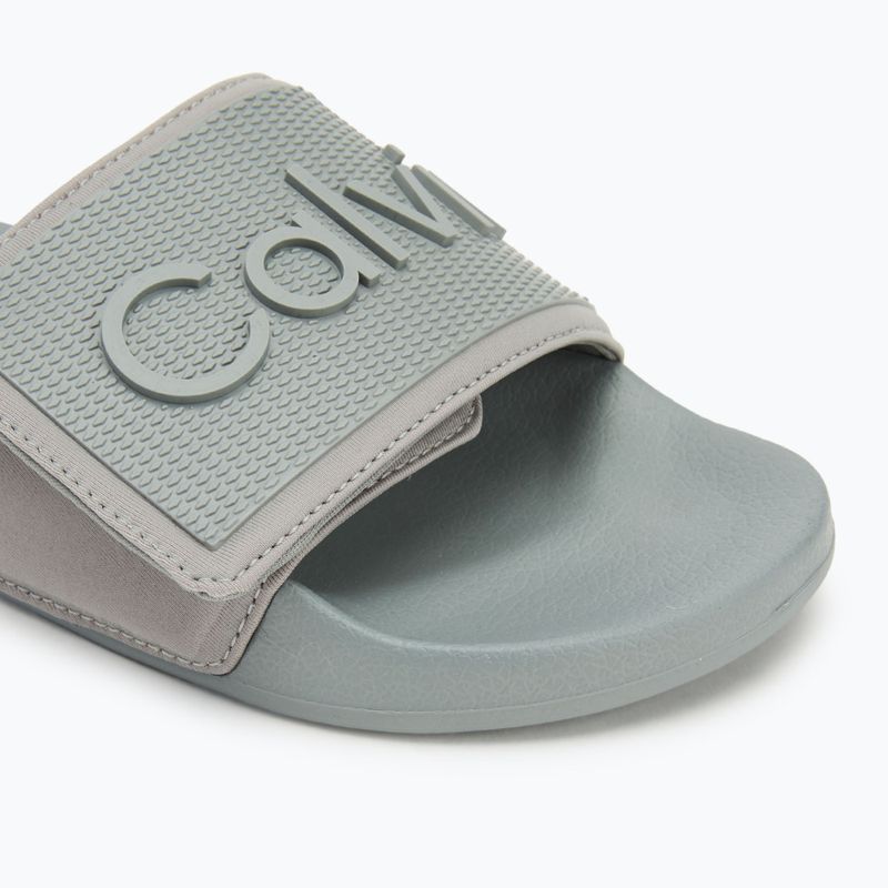 Calvin Klein men's slides HM0HM01437 Adj Pool Slide TPU granite road 7