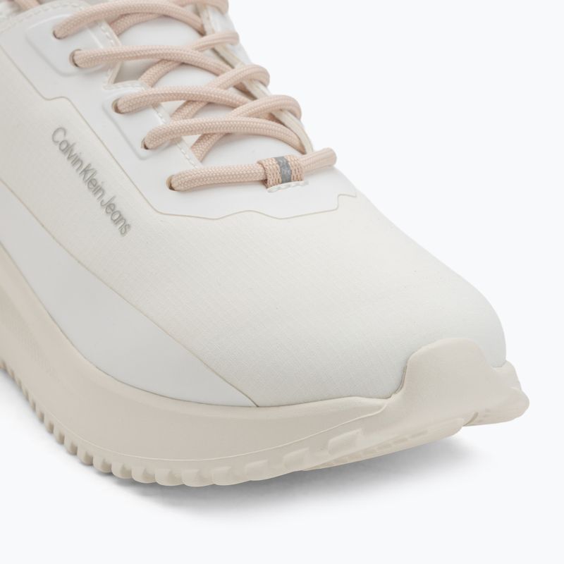 Calvin Klein women's shoes YW0YW01665 Eva Runner Sock Mix In Hitech bright white/creamy white/w pink 7
