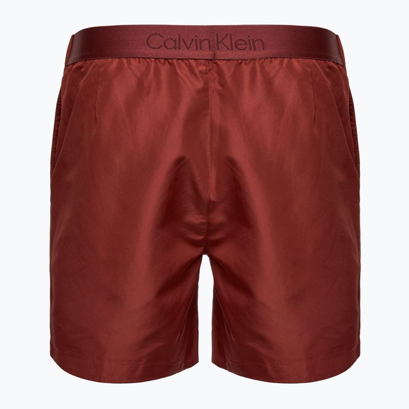 Men's Calvin Klein KM0KM01084 Casual Tailored syrah swim shorts 2