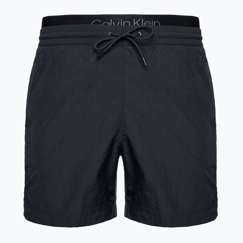 Men's Calvin Klein KM0KM01081 Medium Double Waistband swim shorts black