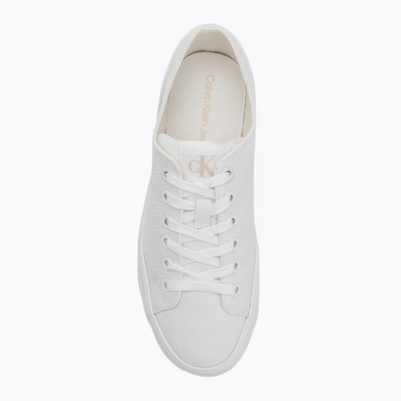 Calvin Klein women's trainers YW0YW01763 Vulc Flatform Low Cv MG triple bright white 6