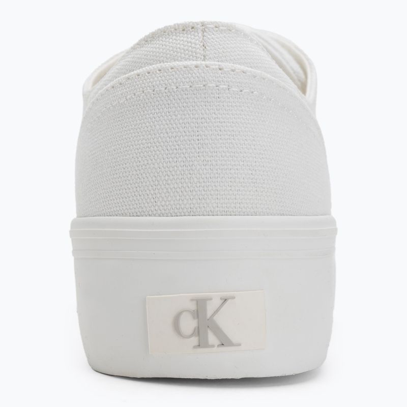 Calvin Klein women's trainers YW0YW01763 Vulc Flatform Low Cv MG triple bright white 7