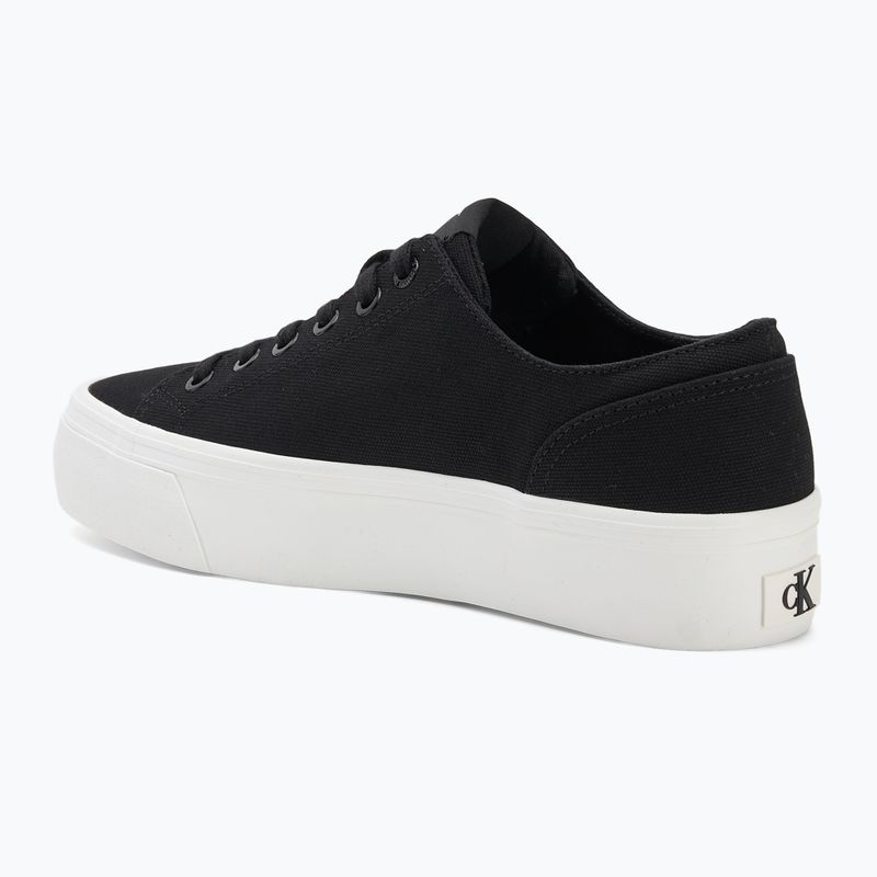 Calvin Klein women's trainers YW0YW01763 Vulc Flatform Low Cv MG black/bright white 3