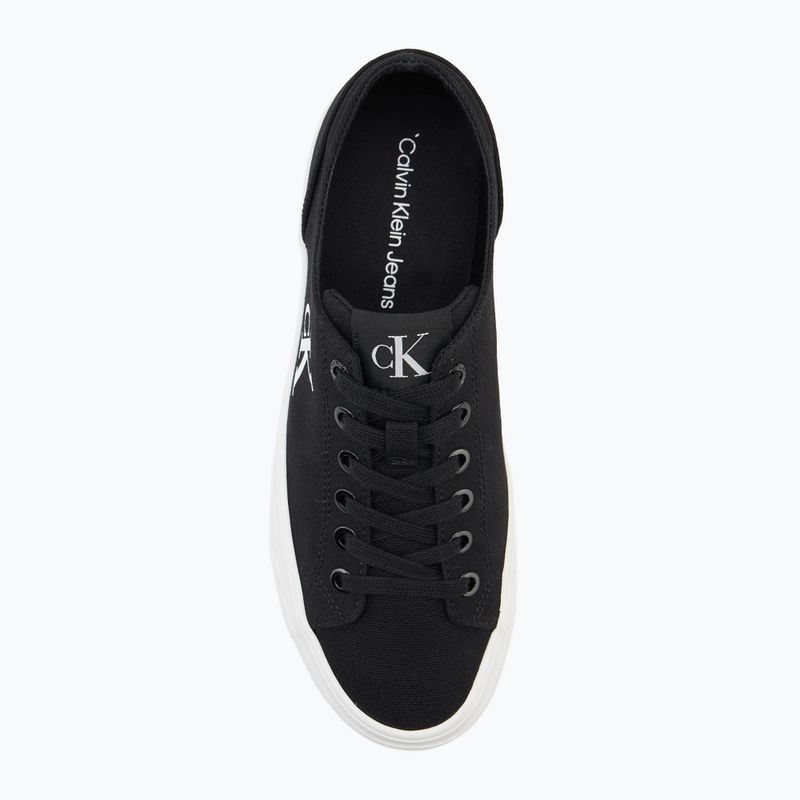 Calvin Klein women's trainers YW0YW01763 Vulc Flatform Low Cv MG black/bright white 5