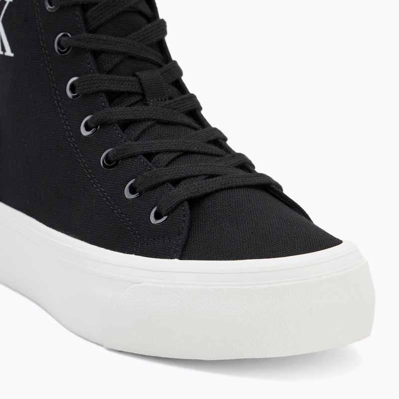 Calvin Klein women's trainers YW0YW01764 Vulc Flatform Mid Cv Mg black/bright white 7