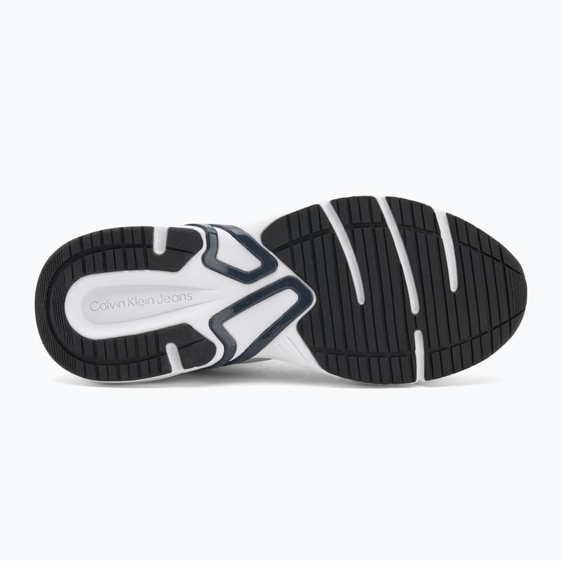 Calvin Klein women's shoes YW0YW01887 Retro Tennis Knit Mg bright white/silver bich/navy 4