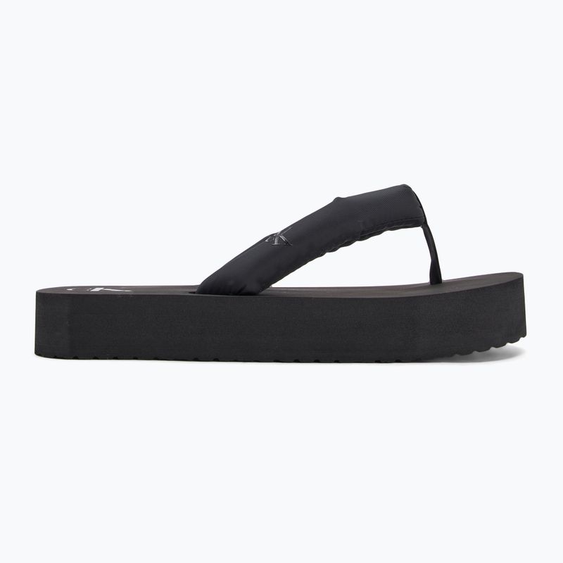 Women's Calvin Klein YW0YW01723 Beach Sandal Flatform Ttxr Satin triple black flip flops 2